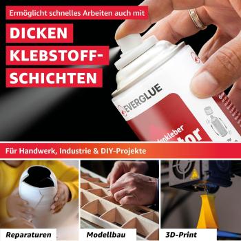Everglue Sparset Sekundenkleber lange Haltbarkeit dünn + mittel + dick à 20g + Aktivator 200ml